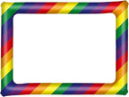 Merrimax - Inflatable Rainbow Picture Frames for Photo Booth - Fun Photo and Props for Pride Party, Birthday and Holiday Decorations Outdoor - Selfie Favors for Memories and Experiences
