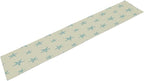 Sea Turtle Table Runner Marine Life Starfish Nautical Blue Green Ocean Theme Kitchen Table Decorations for Indoor Outdoor Home Party Decorations 13 * 90 Inch