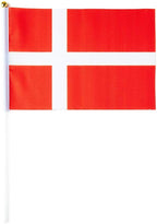 Denmark Flag Danish Flag, Small Mini Handheld Denmark Flags on Stick, Ideal for Party Parades Sports Events Patriotic Festival Decorations
