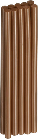 HARFINGTON 10pcs Hot Glue Sticks 0.28" Dia x 5.91" Long EVA Mini Hot Melt Adhesive Glue Stick for Hot Melt Gun Wood Plastic Glass Flowers Fabrics Foam, Brown