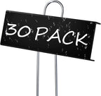 30 Pack Metal Plant Labels for Outdoor Garden Waterproof Plant Markers, Labels Garden Markers for Seedlings Herbs Vegetable Greenhouse Gifts with Pen - Black