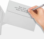 LUXPaper A7 Invitation Envelopes | Peel & Press | 5 1/4" x 7 1/4" | Gray | 80lb. Text | 100% Cotton | 500 Qty