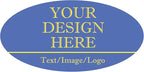 Custom Stickers 70-1000 Personalized Labels for Birthday Party Wedding, Customized Stickers for Business Logo(2-Oval)