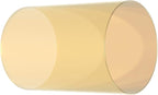 Electroplated Glass Hurricane Mirror Effect Cylinder Candle Holder Bottomless Glass Sleeve Lamp Shade Replacement (Gold,4X12)