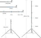 Stainless Steel Backdrop Stand 9.5ftx10ft Photo Stand for Backdrop Video Adjustable Background Support Stands for Portrait & Studio Photography, Photoshoot, Parties, Baby Shower, Birthday, Wedding