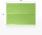 LUXPaper A7 Invitation Envelopes | Peel & Press | 5 1/4" x 7 1/4" | Fairway Metallic | 80lb. Text | 500 Qty
