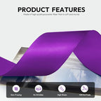 1-1/2 Inch 100 Yards Satin Ribbon Purple, Solid Color Fabric Ribbon for Gift Wrapping, Wedding, Polyester Gift Ribbon for Birthday Party Decoration, Craft, Hair, Floral, Sewing