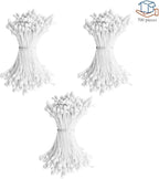 HAHIYO 700Pcs 3mm White Matte Double Head Flower Stamen Pistil for Flower Making Scrapbook Decoration - Handmade Artificial Flowers Pistil Matt-Like Floral Stamens Flowers Pollen Stamen