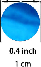 Blue Foil Metallic Round Table Confetti Decor Circle Dots Mylar Table Scatter Confetti Wedding Bachelorette Under the Sea Baby Shower Birthday Party Confetti Decorations, 60g