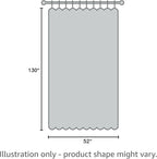Window Beige Sheer Curtains 130 Inches Long 2 Panels Sheer Curtain Basic Rod Pocket Panel for Bedroom Children Living Room Yard Kitchen (Beige, 52" W x 130" L | 2 pcs)