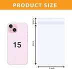 PigPotParty 3''x 5" Clear Plastic Cellophane Gift Wrap Bags, 100 Pcs Small Self Sealing Cookie Bags for Gift, Party favor, Candy, Treat, Goodies, Snack, Self Adhesive Resealable