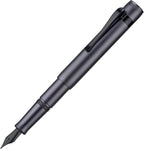 Hongdian M2 Black Forest Mini Fountain Pen, Long Blade Nib & Sleek Shape Aluminium Short Pocket Travel Pen (Space Gray)