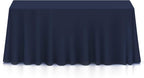 Lann's Linens - 10 Premium 90" x 156" Tablecloths for Wedding/Banquet/Restaurant - Rectangular Polyester Fabric Table Cloths - Navy Blue