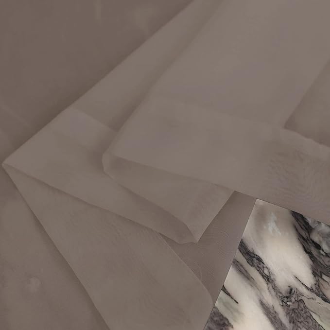 Window Light Grey Sheer Curtains 48 Inches Width 145 Inches Long 2 Panels Sheer Curtain Clear Curtains Basic Rod Pocket Panel for Home Living Room Bedroom Kids Room Yard Patio Parlor Sliding