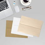 LUXPaper A7 Invitation Envelopes | Peel & Press | 5 1/4" x 7 1/4" | Taupe Metallic | 80lb. Text | 1,000 Qty