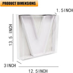 12" Fillable Cardboard Letter Charcuterie Gift Cupcake Box With Cover Sweets Packaging (V)