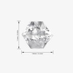 820 PCS Clear Fake Ice,0.43x0.55 Inch,1.1 lbs Acrylic Crystal Gemstones for Decoration, Photography, Vase Filling, and Parties,Non-Toxic and Reusable