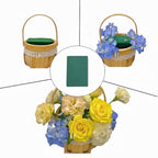 3 Pack Square Floral Foam Blocks – Strong Water Absorption & Moisture Retention, Easy to Cut & Shape, Wet & Dry Use, Ideal for Weddings, Parties, DIY Crafts, Florists & Home Decor