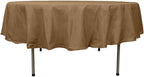 Efavormart Round Tablecloth, 90 Inch Stain & Wrinkle Resistant Washable Table Cloth, Decorative Polyester Fabric Table Cover for Banquet, Wedding, Dining- Taupe