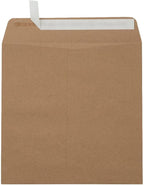 LUXPaper Square Invitation Envelopes | Peel & Press | 8" x 8" | Grocery Bag Brown | 70lb. Text | 50 Qty
