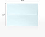 LUXPaper A7 Invitation Envelopes | Peel & Press | 5 1/4" x 7 1/4" | Aquamarine Metallic | 80lb. Text | 250 Qty