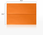 LUXPaper A7 Invitation Envelopes | Peel & Press | 5 1/4" x 7 1/4" | Flame Metallic | 80lb. Text | 50 Qty
