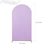 bricia Wedding Arch Backdrop Stand Cover, 6.6FT Double Sided Stretchy Arch Cover Fitted Wedding Birthday Party Banquet Decoration (Lavender 79.2''Lx39.6''W)