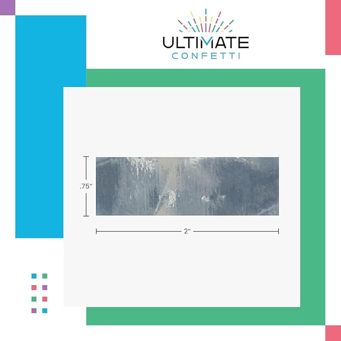 Ultimate Confetti, Rectangular Orange Mylar Shiny Foil Metallic Confetti for Cannon and Launcher use - Gender Reveal Confetti for Wedding, Parties, Mother’s Day and Live Events - 30 lb, 480 oz