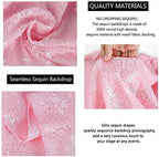 Eternal Beauty Pink Sequin Backdrop, 10x10 Ft Glitter Background Curtains for Shimmer Photography Party Wedding Birthday Back Drop Decor