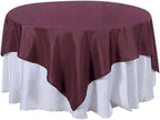 Efavormart 70" Premium Square Polyester Tablecloth for Wedding Kitchen Dining Events - Burgundy