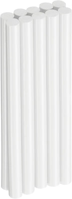 HARFINGTON 10pcs Hot Glue Sticks 0.43" Dia x 5.91" Long EVA Mini Hot Melt Adhesive Glue Stick for Hot Melt Gun Wood Plastic Glass Flowers Fabrics Foam, White