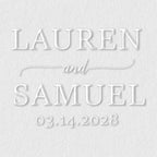 Personalized Wedding Embosser | Custom Made with Initials or Monograms for Couples | Elegant Designs for Stationery, Invitations, Napkins, and More (Design 7)