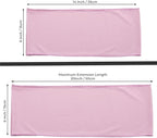 MDS Pack of 250 Spandex Chair Sashes Bows Elastic Stretch Dining Chair Bands Ties Without Slider Buckle Universal fits for Wedding Baby Shower Birthday Party Banquet Event Decoration - Blush Pink
