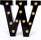 Foaky Black LED Marquee Number Lights Sign Light Up Marquee Number Lights Sign for Night Light Wedding Birthday Party Battery Powered Christmas Lamp Home Bar Decoration