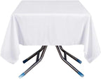 Efavormart Premium Polyester Square Table Overlay 70"x70" White - 220GSM Wrinkle-Resistant Table Topper for Weddings & Parties