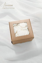 Floroom 300pcs Rose Petals Ivory Faux Silk Flower Petals for Wedding Flower Girl Basket White Aisle Scatter Dinner Table Centerpieces Party Confetti Bridal Shower Romantic Night Decoration