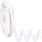 Ribbli White Satin Ribbon Double Faced Satin 1/2 Inch x Continuous 100 Yards-White Ribbon for Gift Wrapping Crafts Wedding Decoration Bows Bouquet Floral Arrangement