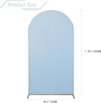 bricia Wedding Arch Backdrop Stand Cover, 7.2FT Double Sided Stretchy Arch Cover Fitted Wedding Birthday Party Banquet Decoration (Bluemist 86.4''Lx48''W)