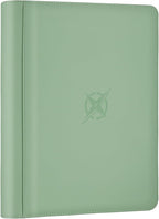 Trading Card Binder, Card Binder 9 Pocket for Trading Cards, Holds 540 Cards, Zippered Premium Card Collection Binder Album for Game Card, Sports Card, Yugioh, MTG (Soft Green)