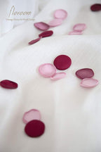 Floroom 500pcs Rose Petals Burgundy Maroon Mauve Faux Silk Flower Petals for Wedding Flower Girl Basket Aisle Scatter Table Centerpieces Party Confetti Bridal Shower Romantic Night Decoration