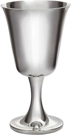 Wentworth Pewter - Large Pewter Bell Goblet, Wine Goblet, Wine Glass, Bright Polished Pewter