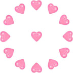 200pcs Pink Hearts Vase Filler Valentines Day Decorations, Acrylic Hearts Shaped Valentines Day Decor Plastic Heart Table Decor Pink