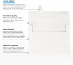 LUXPaper A7 Invitation Envelopes | Peel & Press | 5 1/4" x 7 1/4" | Natural White | 80lb. Text | 100% Cotton | 500 Qty