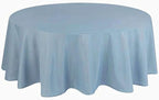 Efavormart Round Tablecloth, 90 Inch Stain & Wrinkle Resistant Washable Table Cloth, Decorative Polyester Fabric Table Cover for Banquet, Wedding, Dining- Dusty Blue