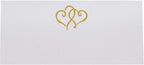 Linked Hearts Printable Place Cards, Gold (Choose Color), Set of 60 (10 Sheets), Laser & Inkjet Printers - Wedding, Party, Dinner, and Special Events - Made in the USA