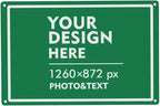 Custom Signs Outdoor Metal Sign - 12 x 8 Customized Personalized Aluminum for Office, Home, Business, Decor, Road Signs, Rust-Proof (White Text Box)