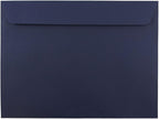 JAM PAPER 9 x 12 Booklet Premium Envelopes - Navy Blue - 100/Pack