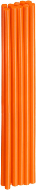 HARFINGTON 10pcs Hot Glue Sticks 0.28" Dia x 9.84" Long EVA Mini Hot Melt Adhesive Glue Stick for Hot Melt Gun Wood Plastic Glass Flowers Fabrics Foam, Orange