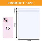 PigPotParty 5"x7" Cellophane Cookie Bags Self Sealing, 200 Pcs Clear Plastic Treat Individual Cookie Bags with seal, Perfect for Goodies, Party Favors, Snacks, Gift Wrapping