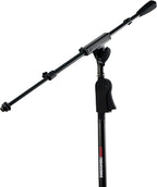 Gator Frameworks Deluxe Tripod Microphone Stand with Clutch Height Adjustment and Telescopic Boom Arm, (GFW-MIC-2120)